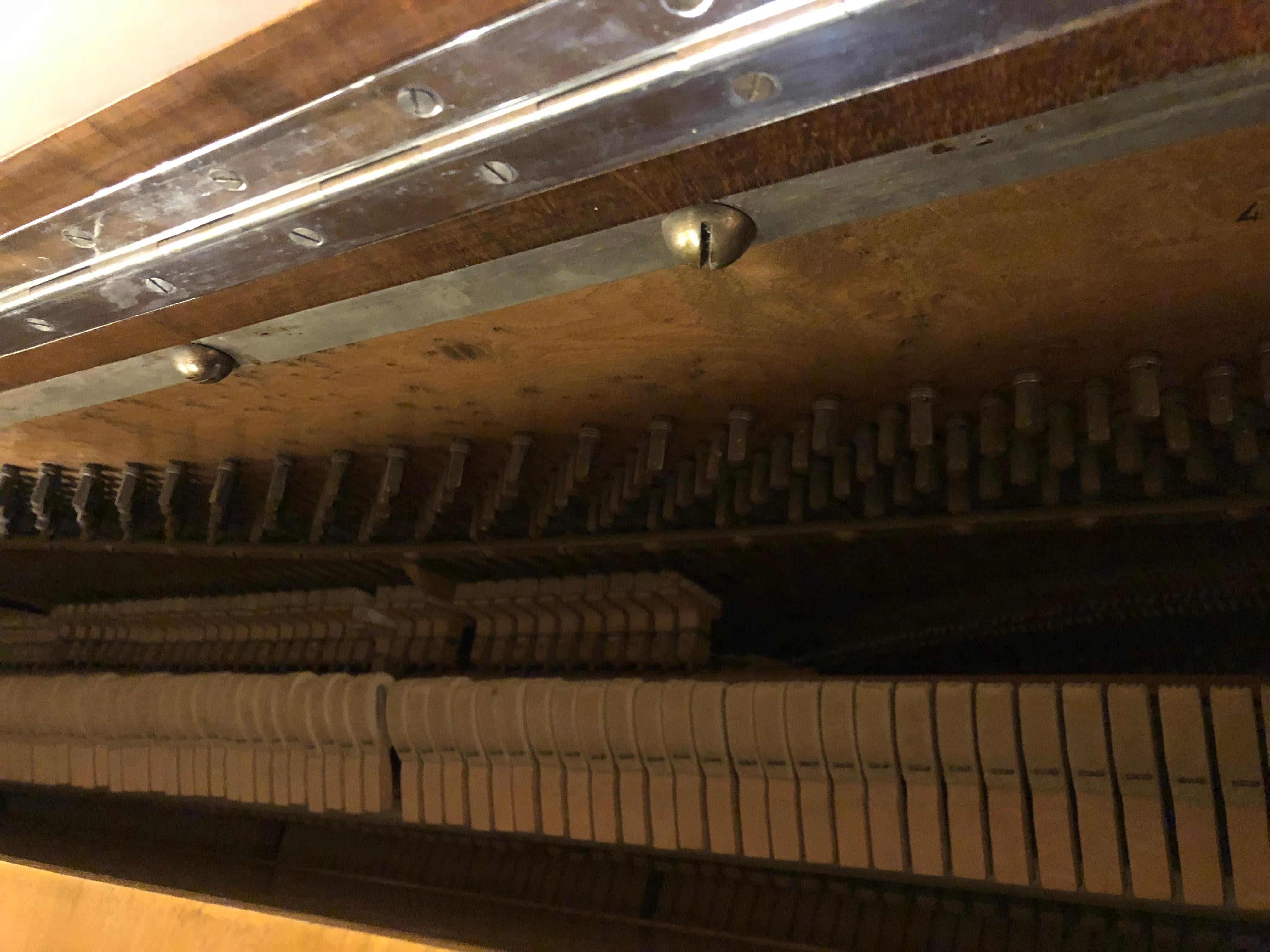 Metal Art Deco Piano Bar by French Manufacture Gaveau, circa 1925