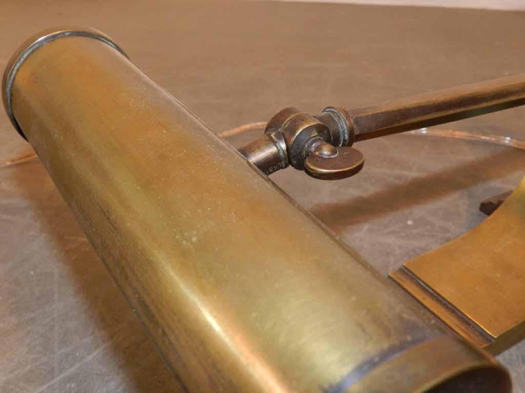 Art-Déco-Klavierlampe aus Bronze und Messing, um 1930 im Zustand „Gut“ im Angebot in Mouscron, WHT