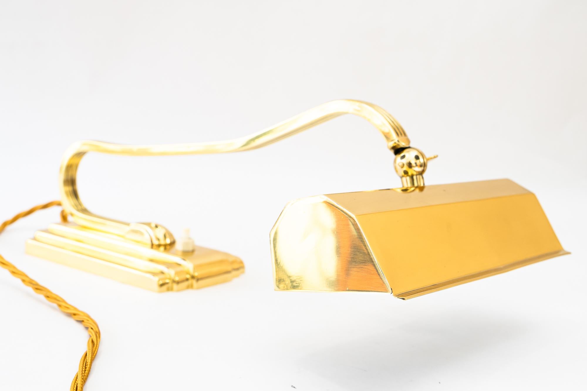 Laiton Lampe de piano art déco vienne vers 1920 en vente