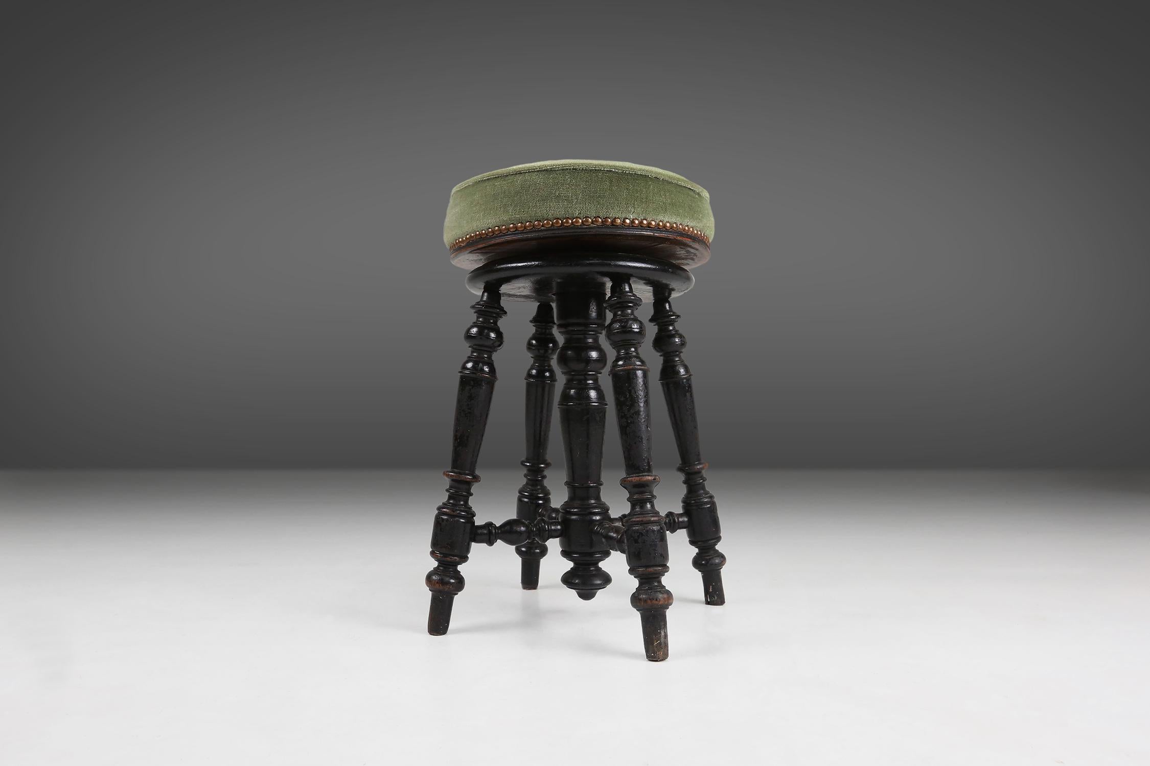 Art Deco piano stool 1930 For Sale 3