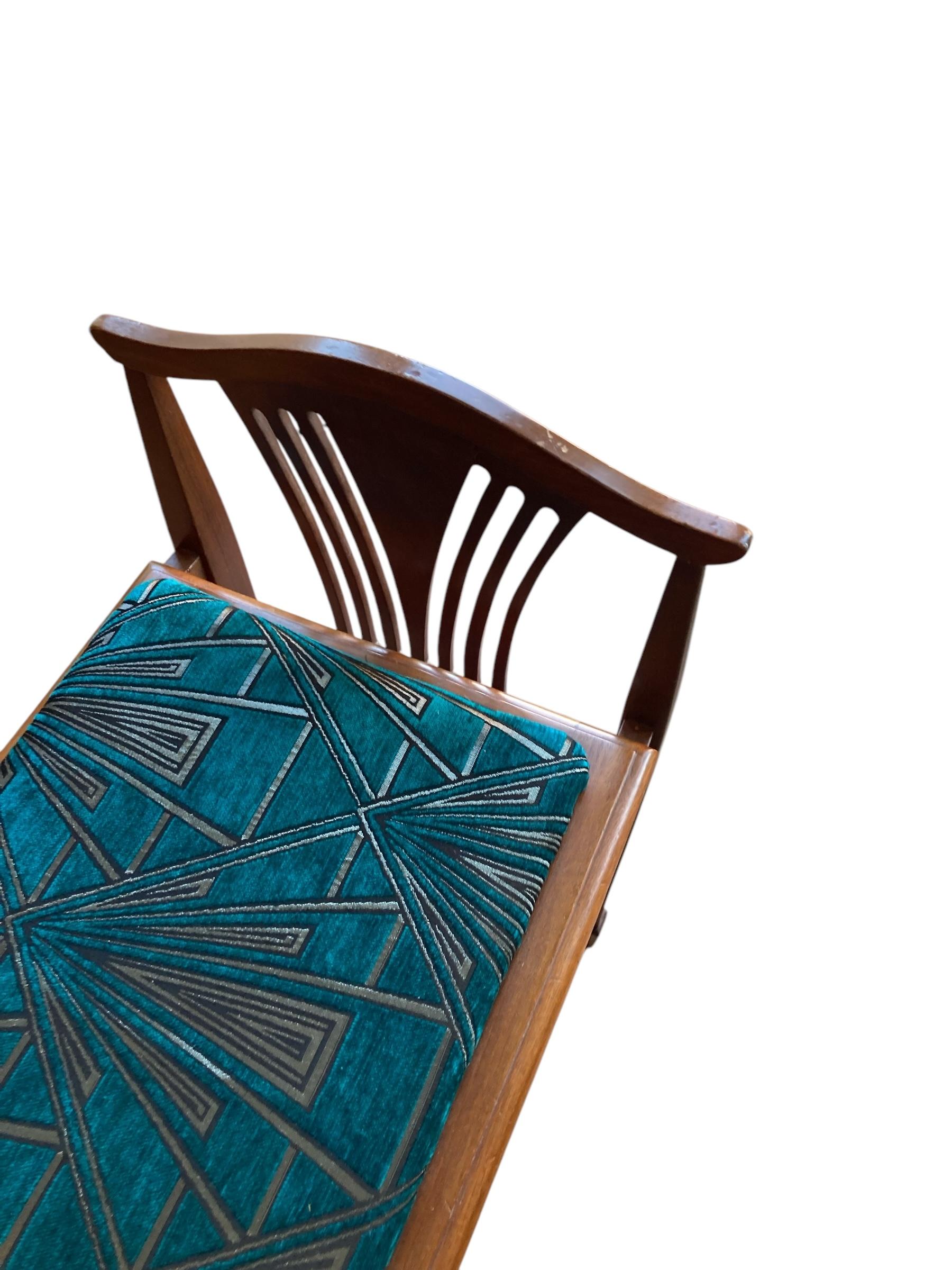 Tabouret de piano Art Déco avec couvercle en vente 2