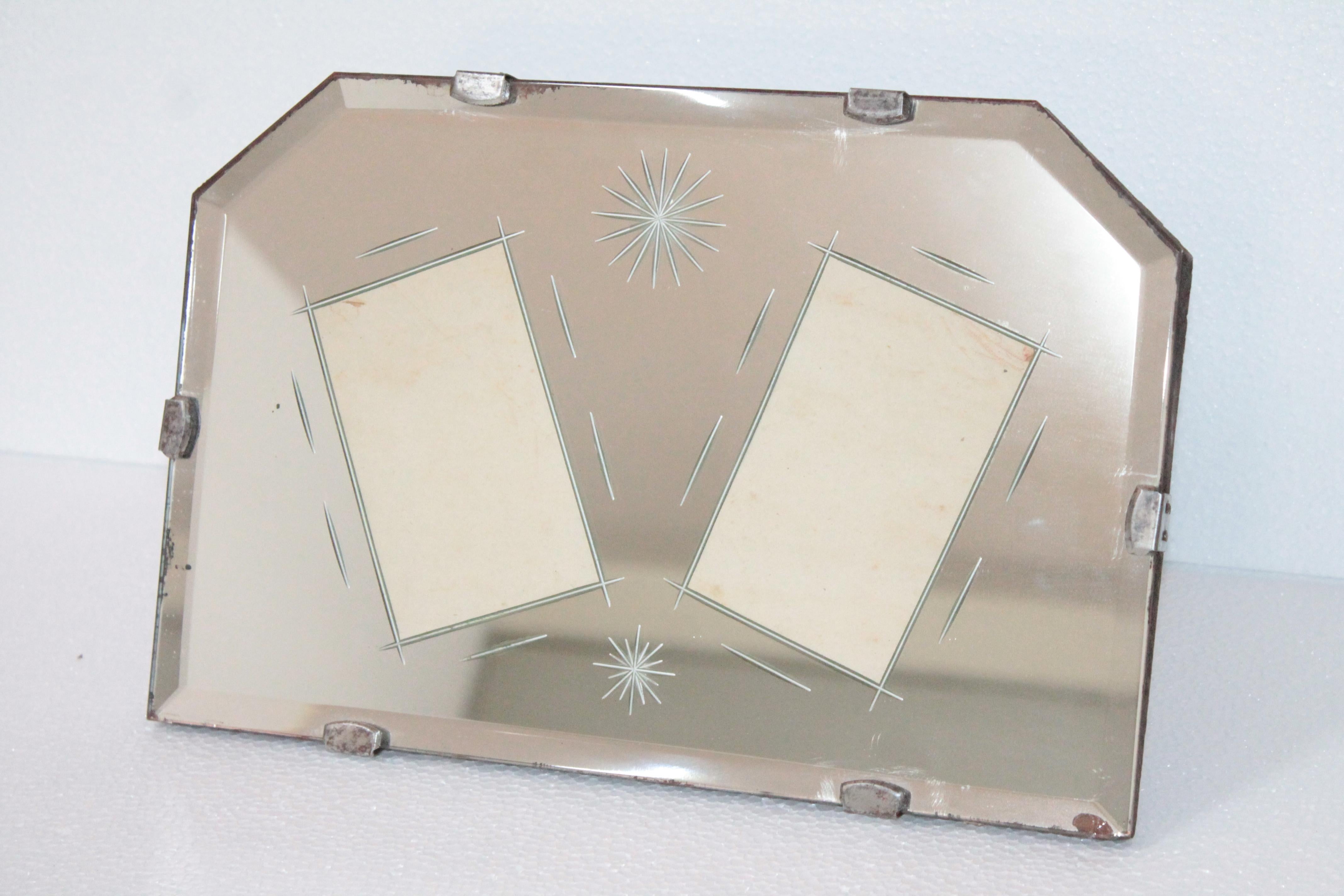 Mid-20th Century Art Deco Picture Frame 1940s Pietro Chiesa For Sale