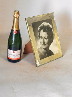 Art Deco Picture Frame in abgeschrägten Spiegel Frankreich CIRCA 1935 Grüne Farbe