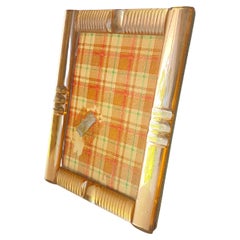 Art Deco Picture Frame in Pink Color Mirror France Circa 1930