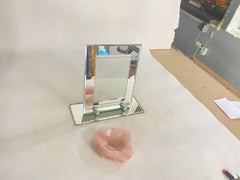 Marco Art Deco Saint Gobain Espejo biselado, Francia Circa 1935