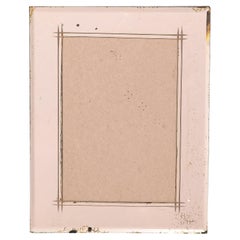 Bilderrahmen im Art déco-Stil mit umgekehrten geätzten Details aus Rauchglas