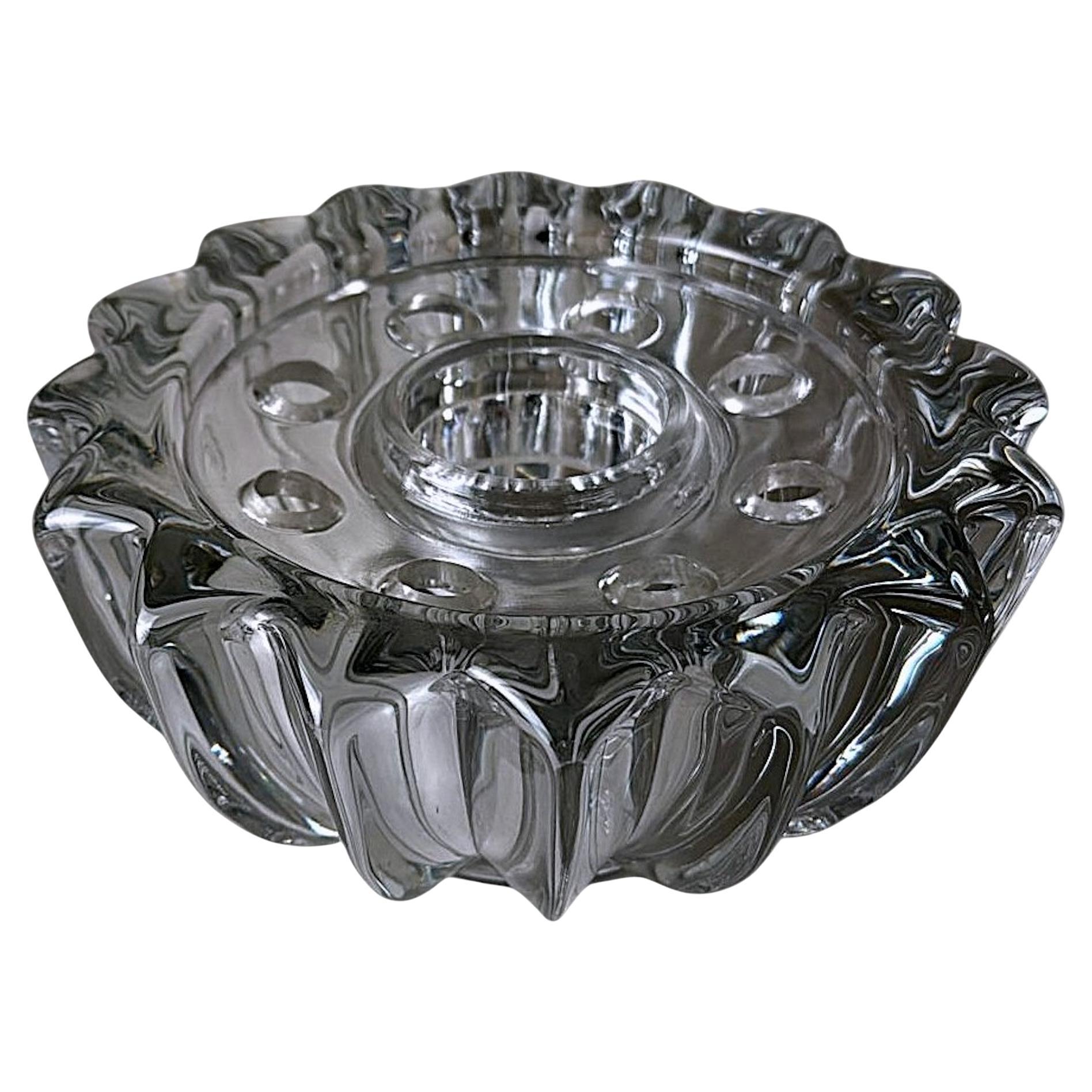 Art Deco Pierre D’Avesn Flower Holder / Glass Bowl en vente