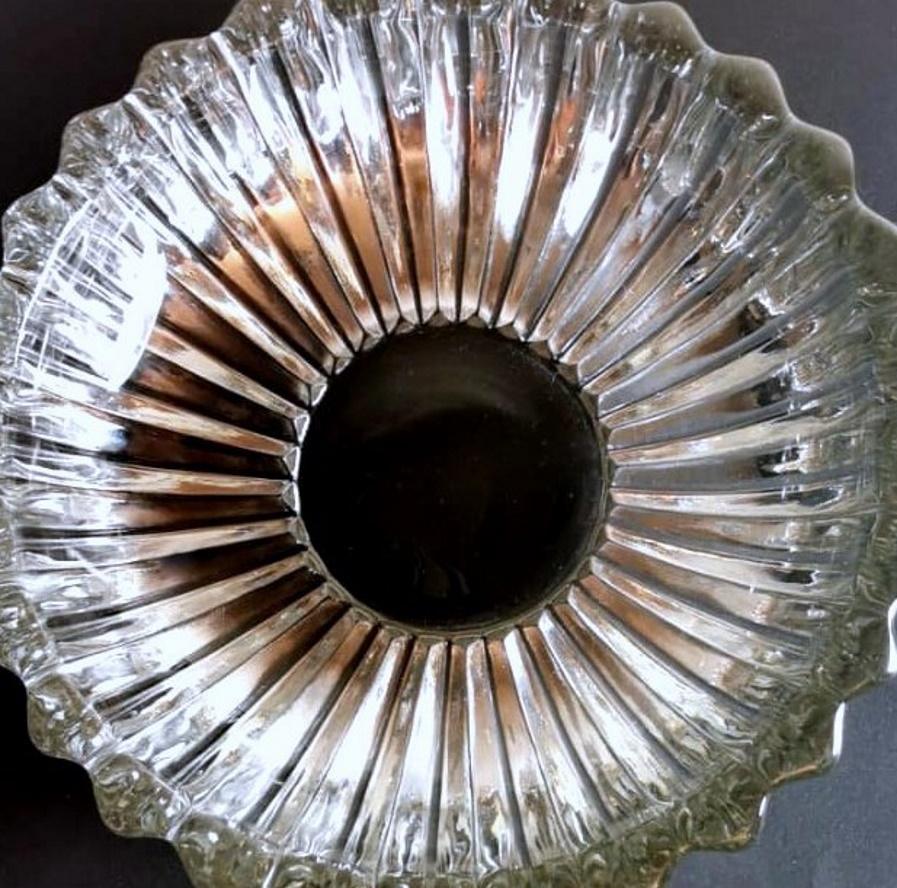 Art Deco Pierre D'Avesn Molded Glass Bowl, France, 1930-1935 In Good Condition In Prato, Tuscany