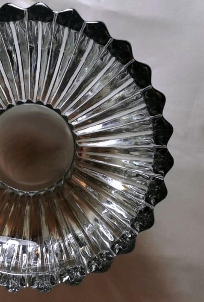 Art Deco Pierre D'Avesn Molded Glass Bowl, France, 1930-1935 1