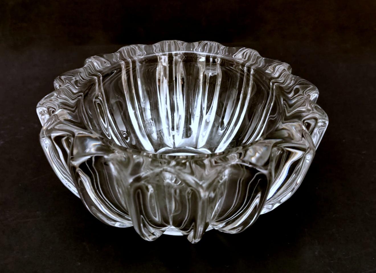 Art Deco Pierre D'Avesn Molded Glass Bowl France  5