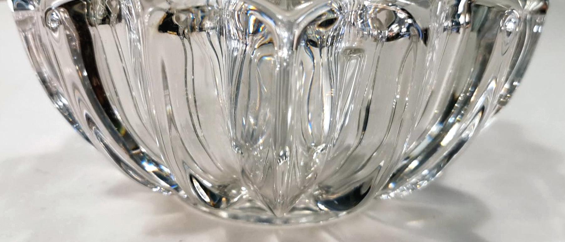 Art Deco Pierre D'Avesn Molded Glass Bowl, France For Sale 10