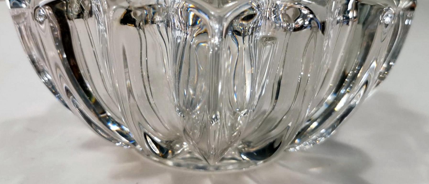 Art Deco Pierre D'Avesn Molded Glass Bowl France  3