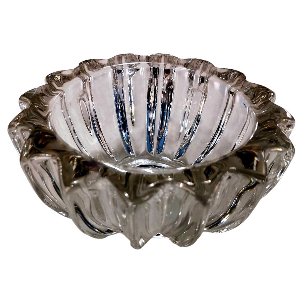 Art Deco Pierre D'Avesn Molded Glass Bowl France 