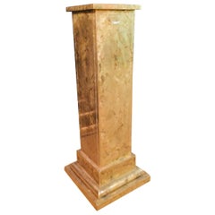 Art Deco Pillar/Column  Wood Covered with Brass