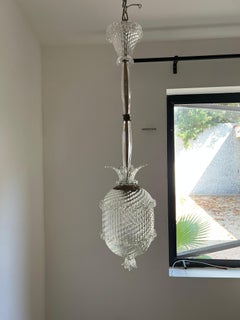 Art Deco "Pineapple" Chandelier, circa 1940 by Seguso in Murano Glass, Italy