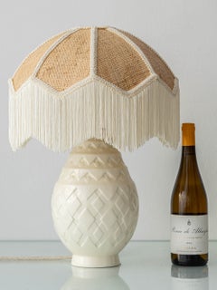 Art Deco “Pineapple” Lamp, Charles Catteau for Boch Frères Keramis, c. 1925