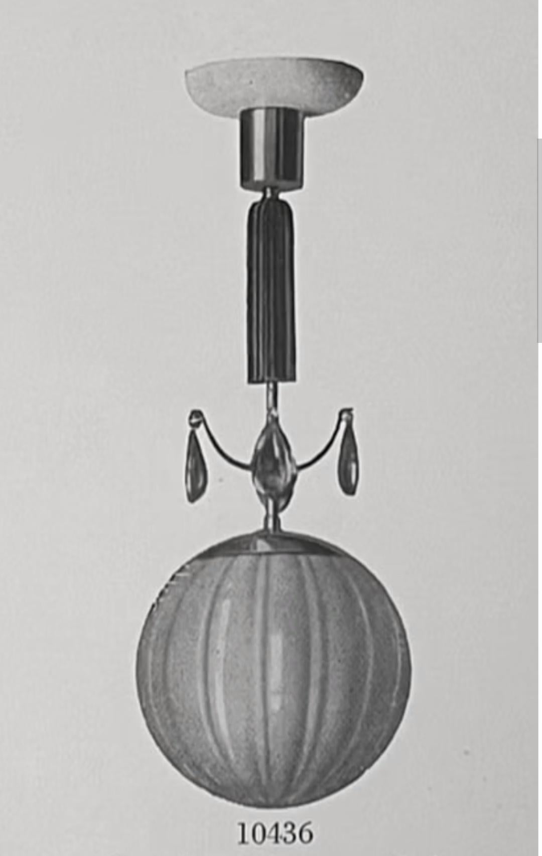 Ciondolo Art Deco Pink Ball Harald Notini 10436, Arvid Bölmarks 1930s in vendita 4