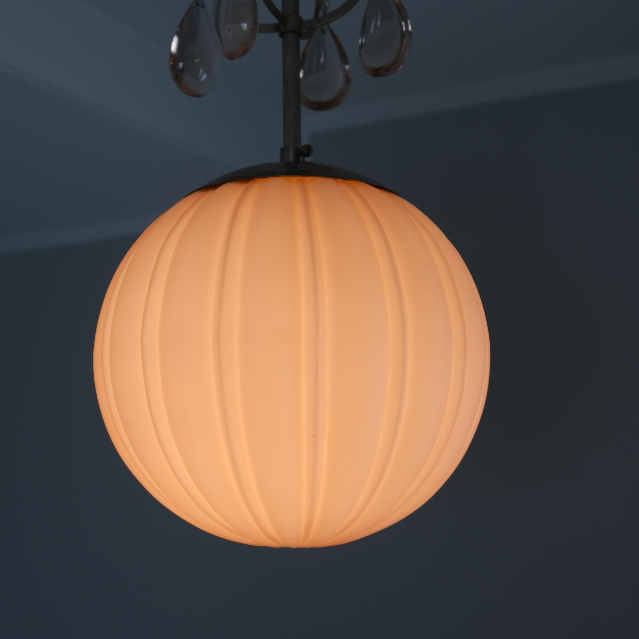 Svedese Ciondolo Art Deco Pink Ball Harald Notini 10436, Arvid Bölmarks 1930s in vendita