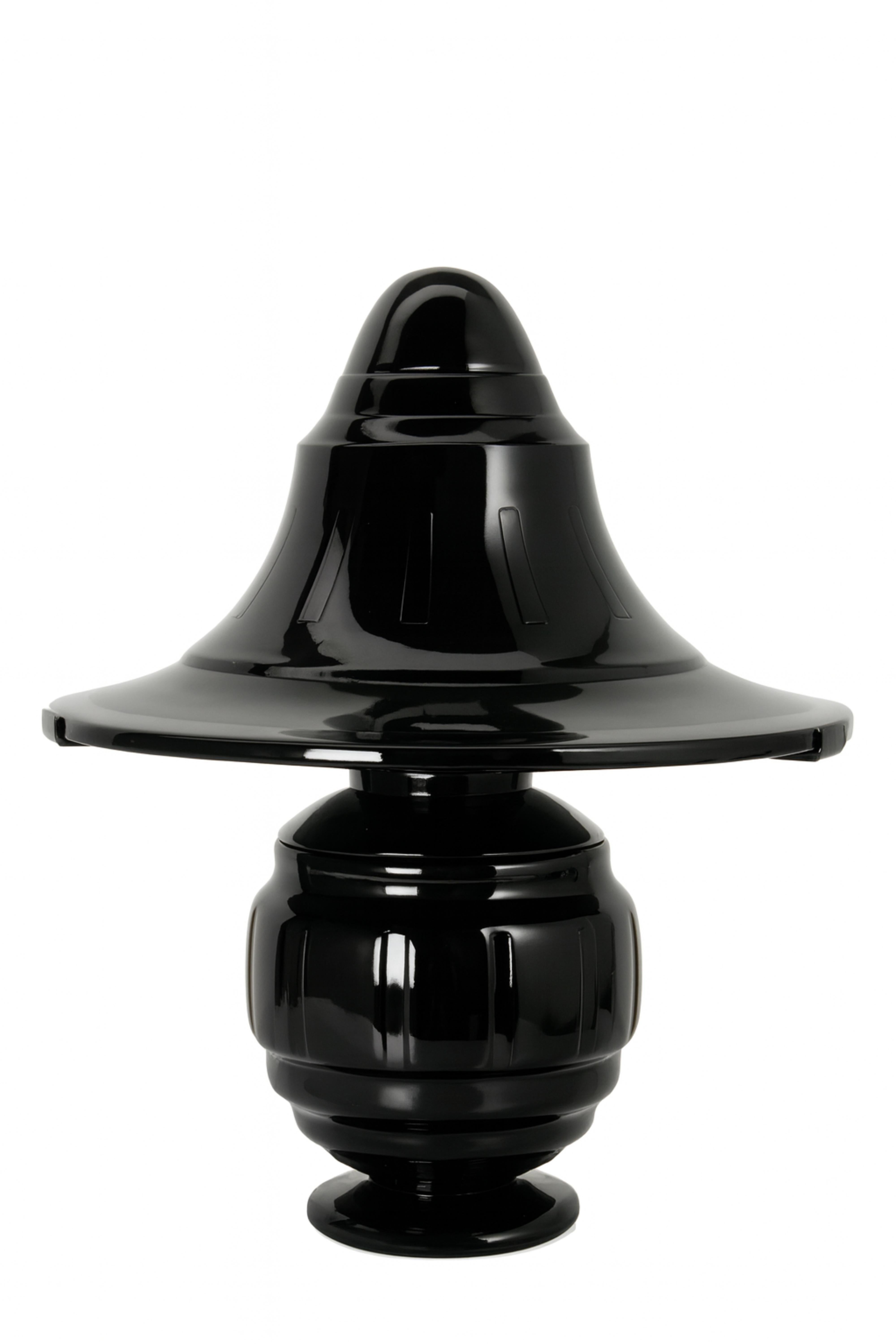 20th Century Art Deco Pink Glass Mushroom Table Lamp, France, 1930s For Sale