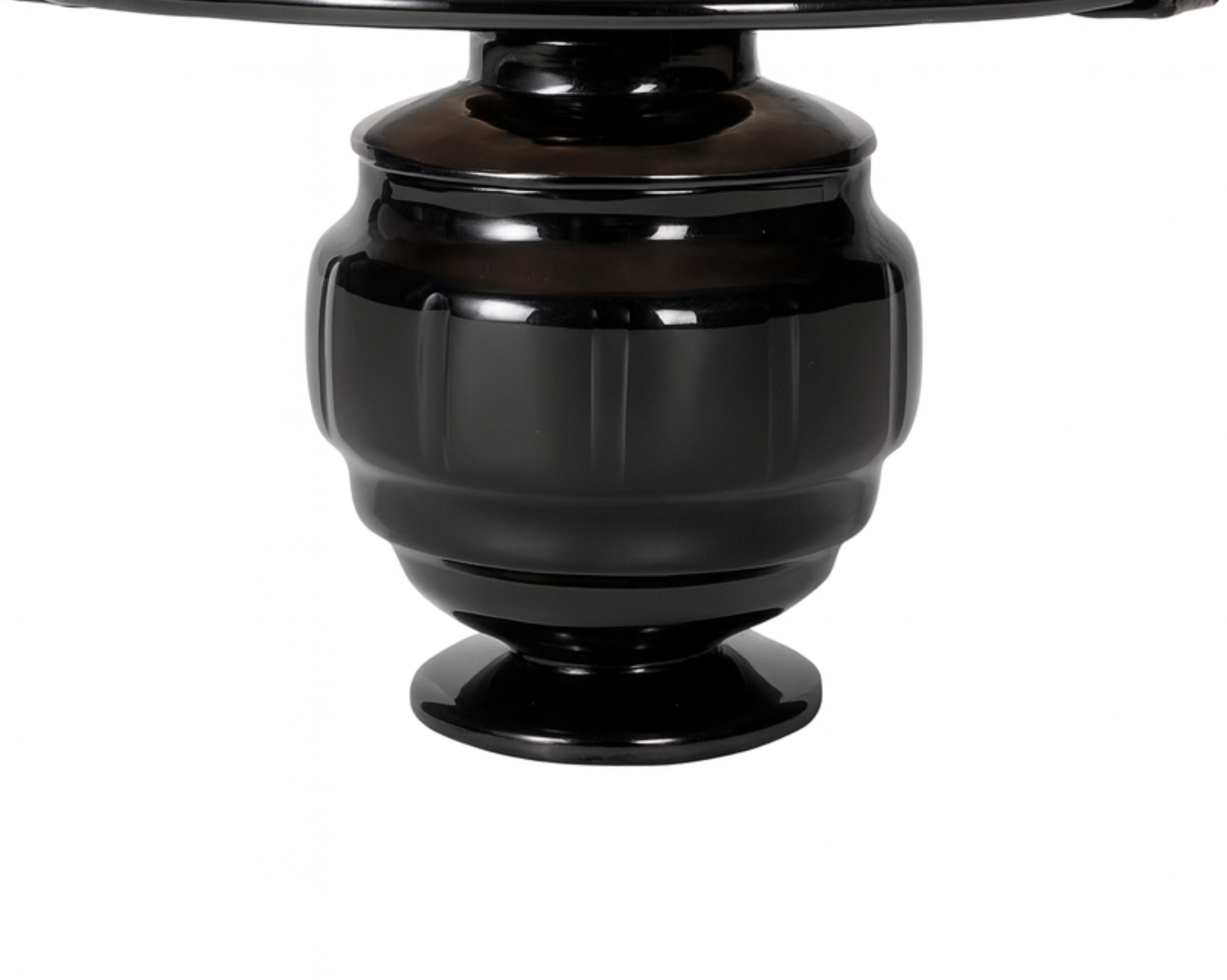 Metal Art Deco Pink Glass Mushroom Table Lamp, France, 1930s For Sale