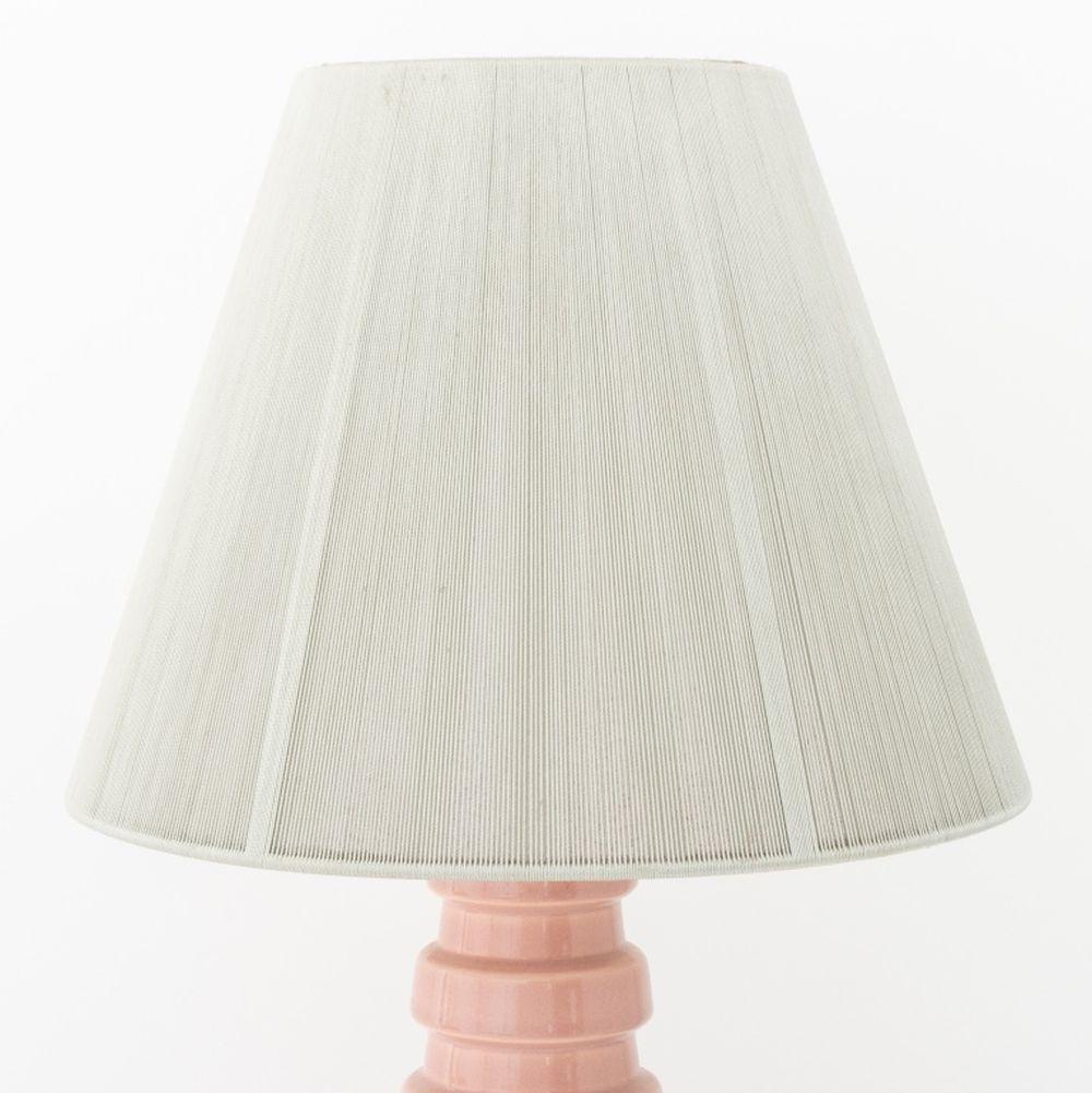 Smaltato Lampade da tavolo in ceramica smaltata rosa Art Déco, coppia in vendita