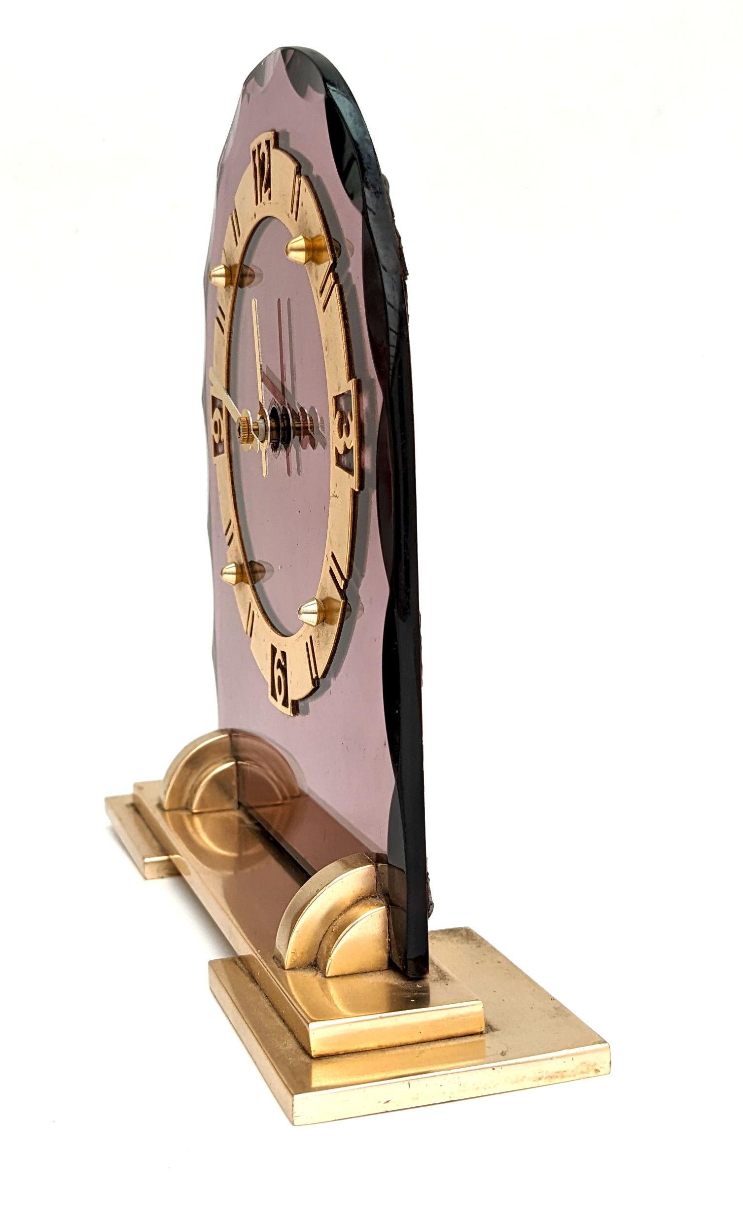 glass mirror clock