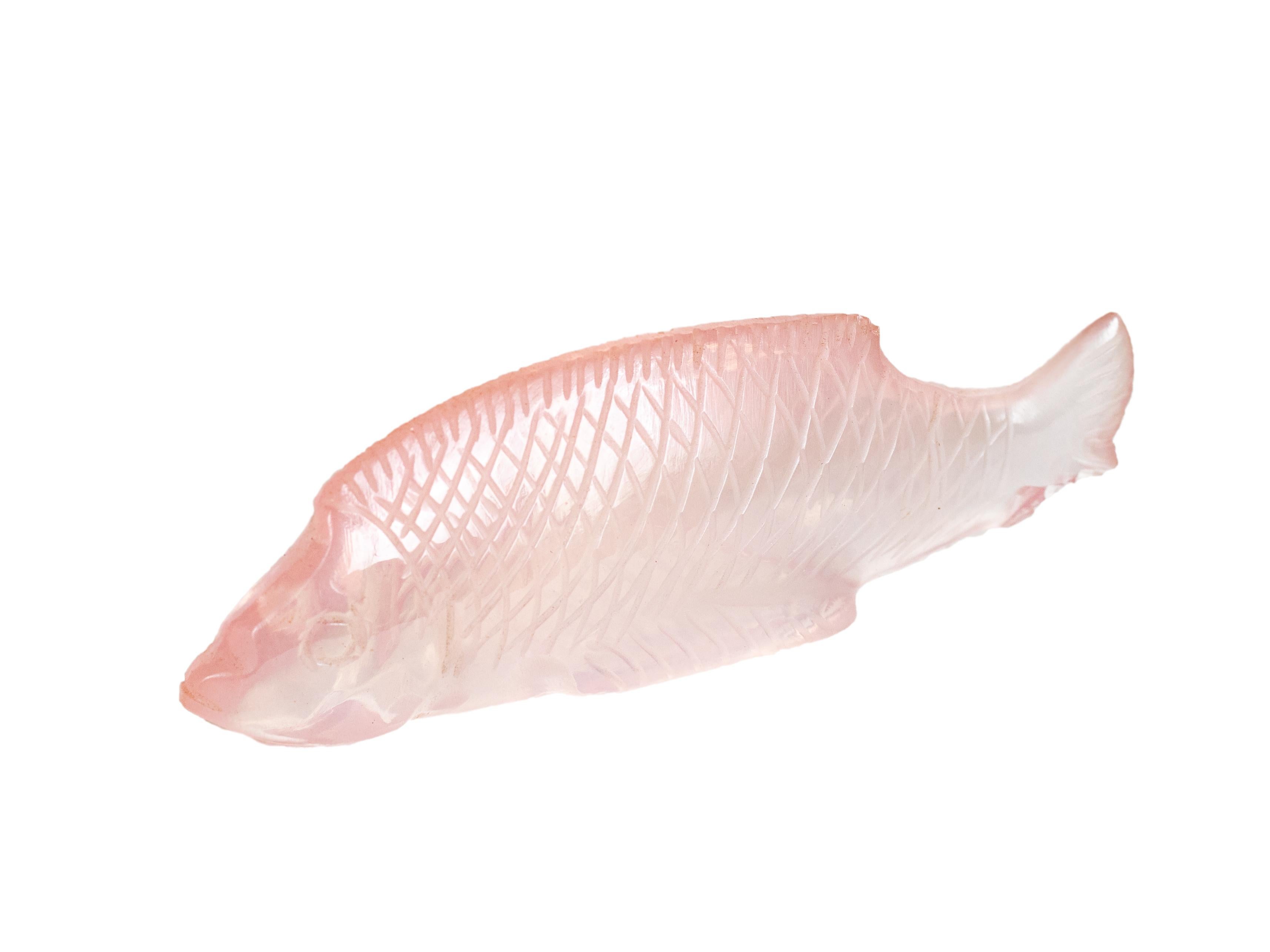 20ième siècle Verre opalin rose Art Déco par Sabino Glass, France, années 1930 en vente