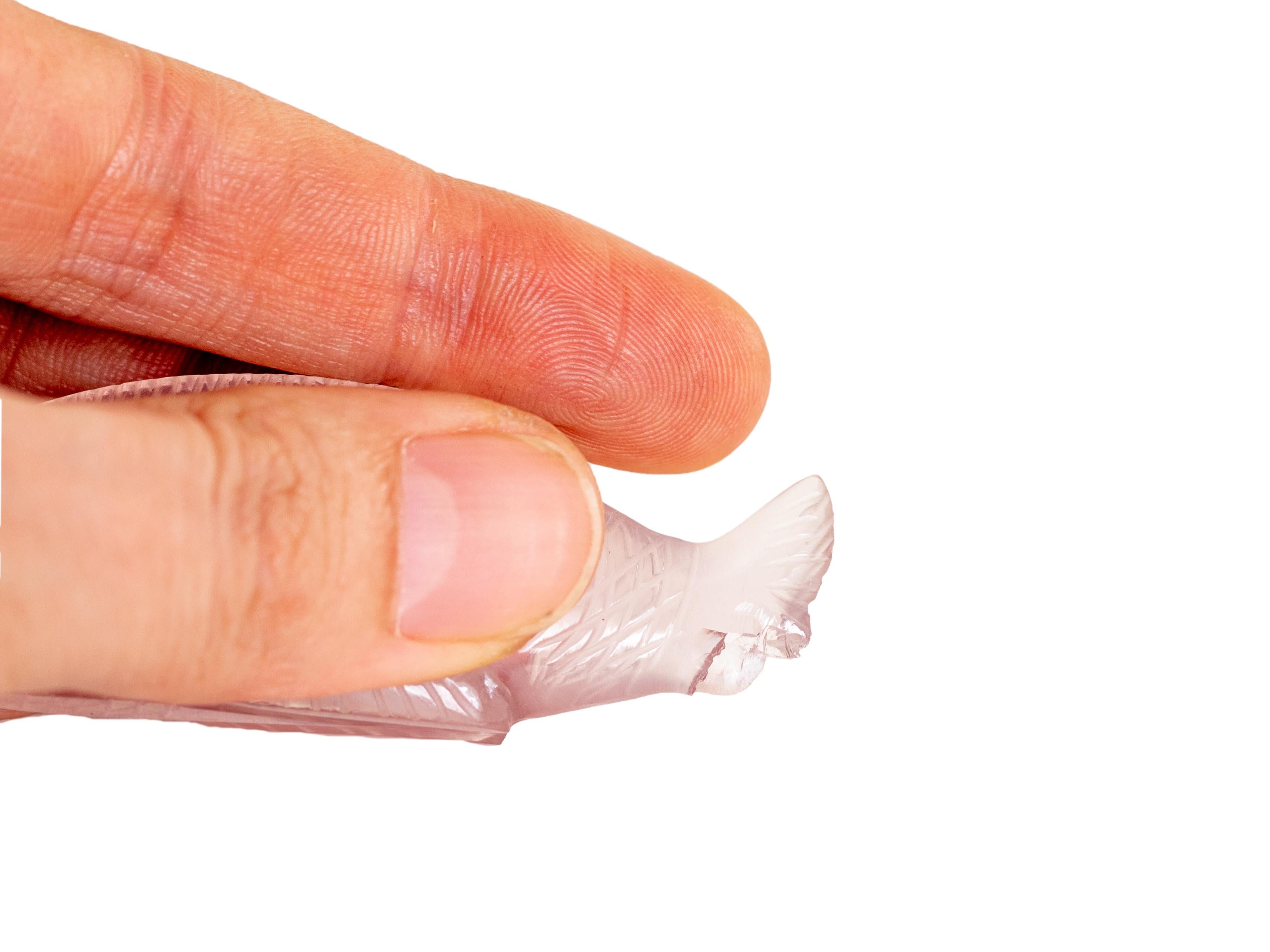 Verre opalin rose Art Déco par Sabino Glass, France, années 1930 en vente 1