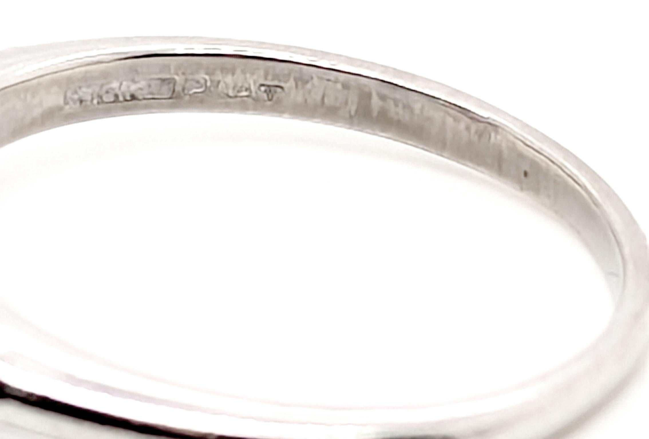 Verlobungsring aus 1,57 Karat Platin mit rosa Saphir und Diamant im Art déco-Stil  1930-1940 Damen
