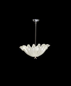 Art Deco Plafond Ceiling Lamp Murano Style Glass, 20th Century