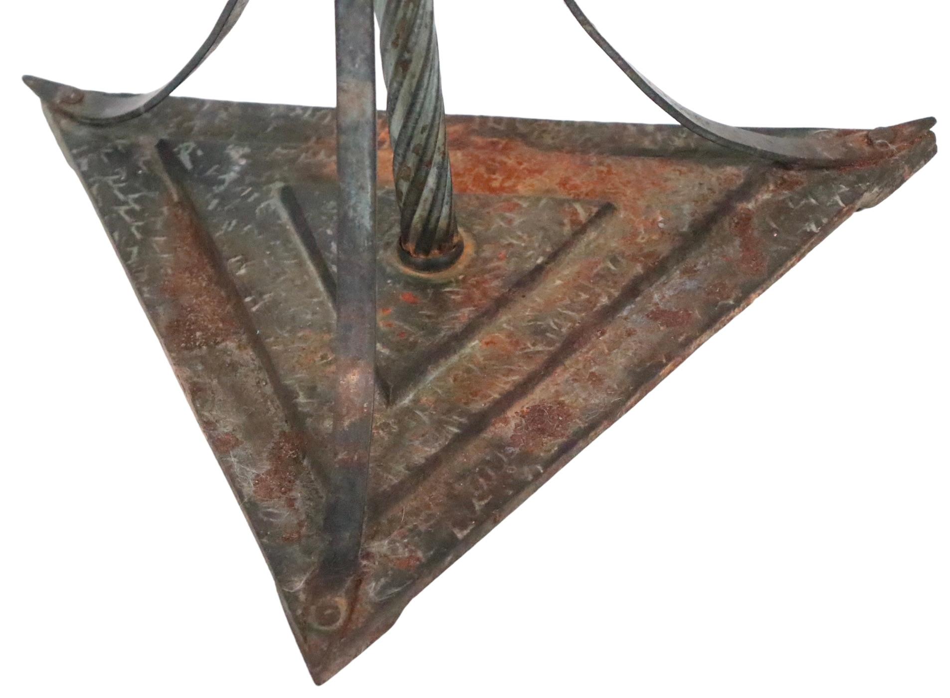 Jardinière Art déco en bronze, fer forgé et fonte, vers les années 1920/ 1930 en vente 9