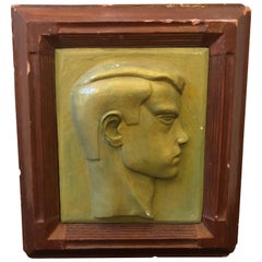 Art Deco Plaster Italian Boy’s Head, circa 1930