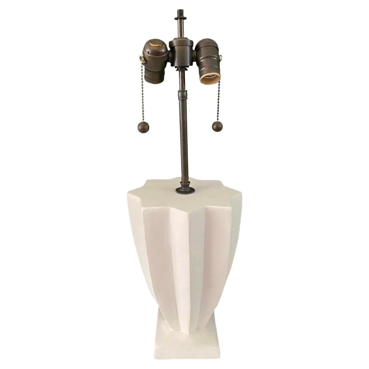 Art Deco Plaster Lamp For Sale