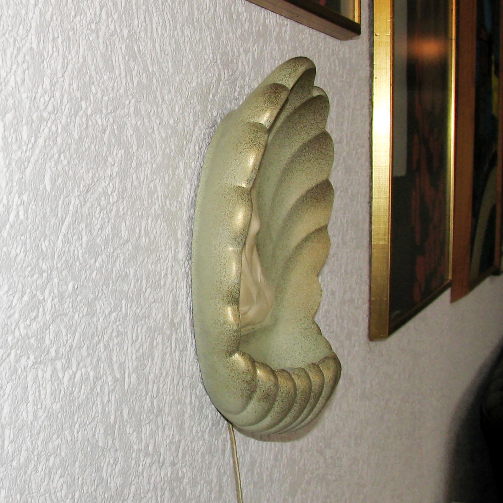 Art Deco Plaster Sconce Wall Light 2