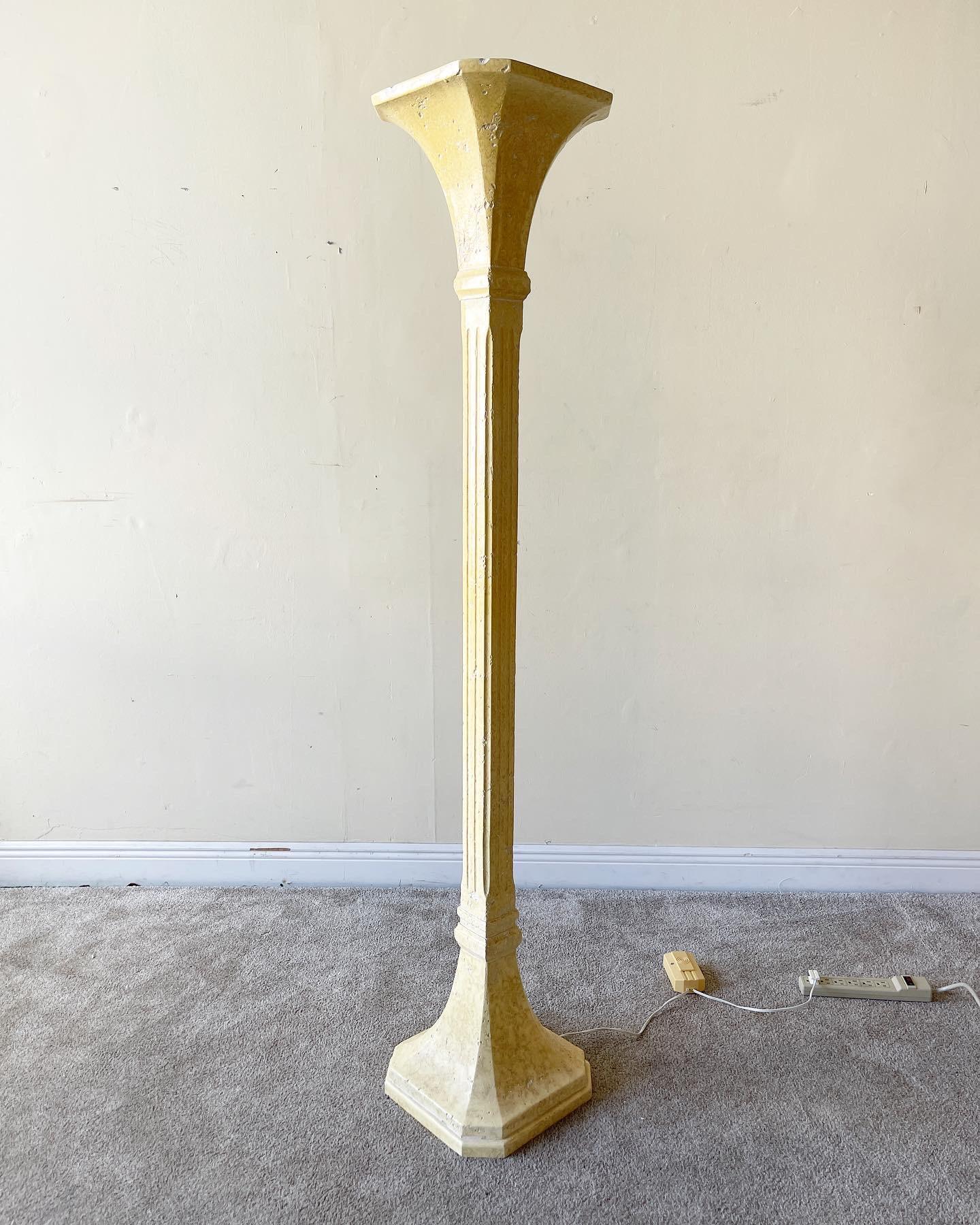 vintage torchiere table lamp