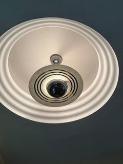 Art Deco  Plate, 1930, German  in Chrome and glass
