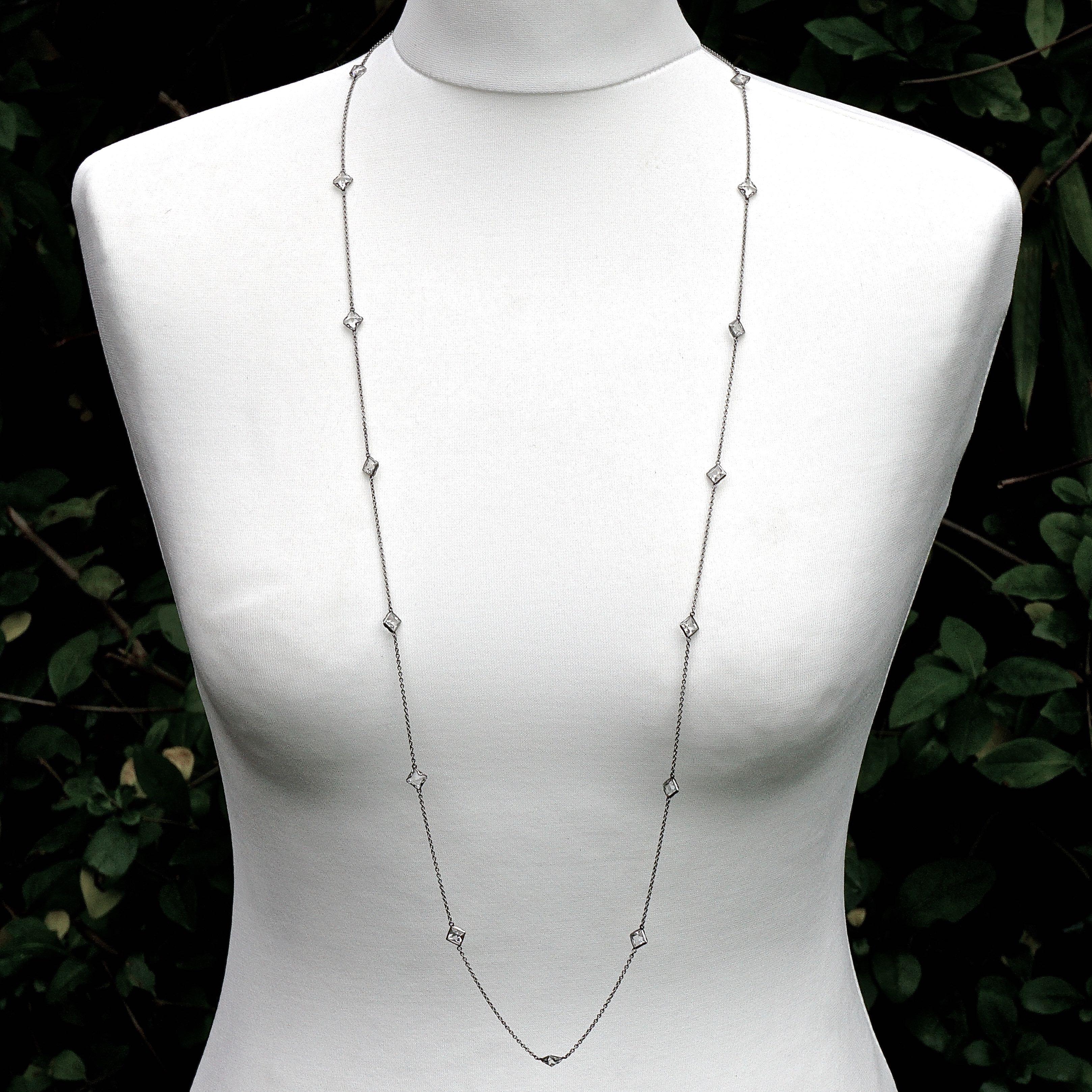 clear chain necklace