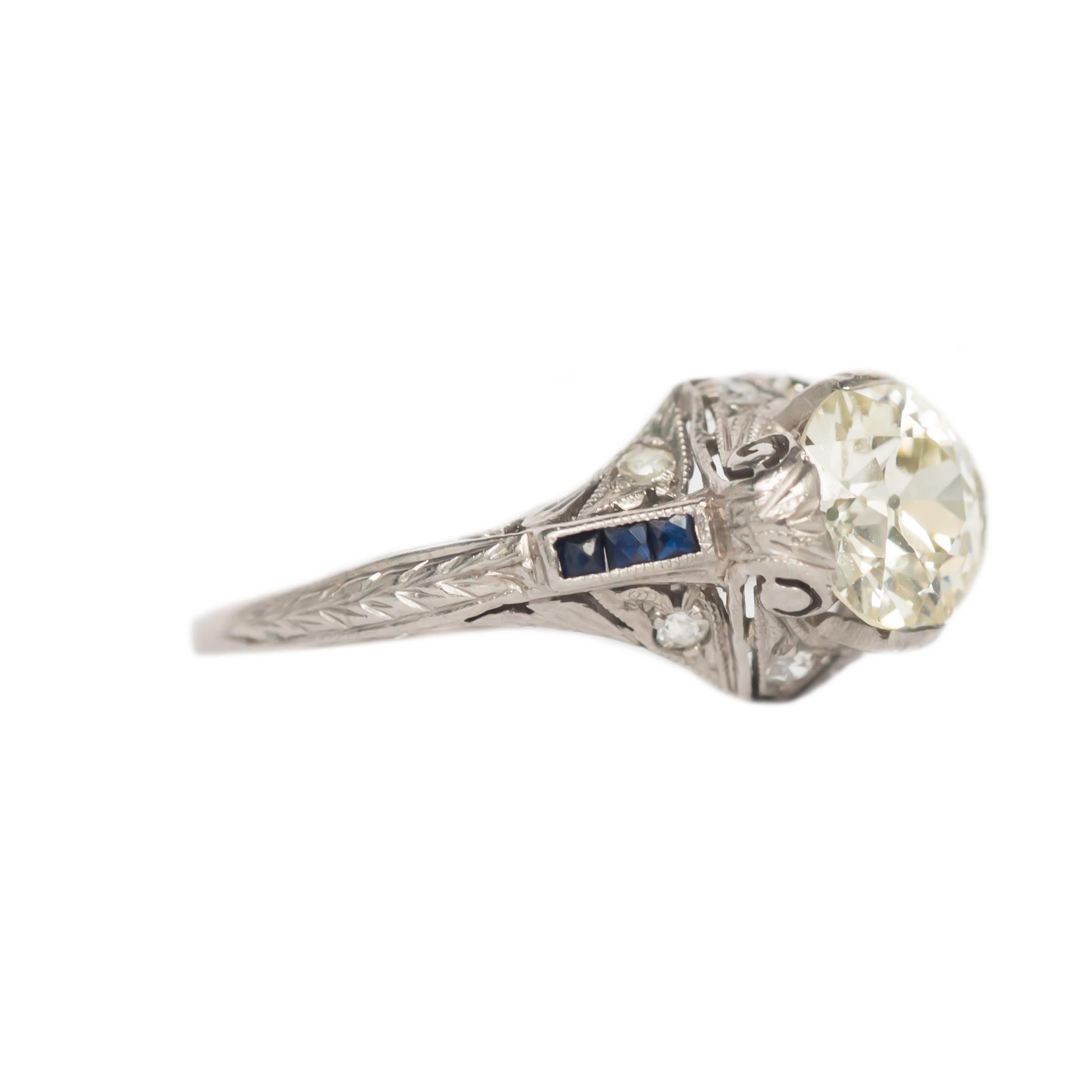 white sapphire engagement ring