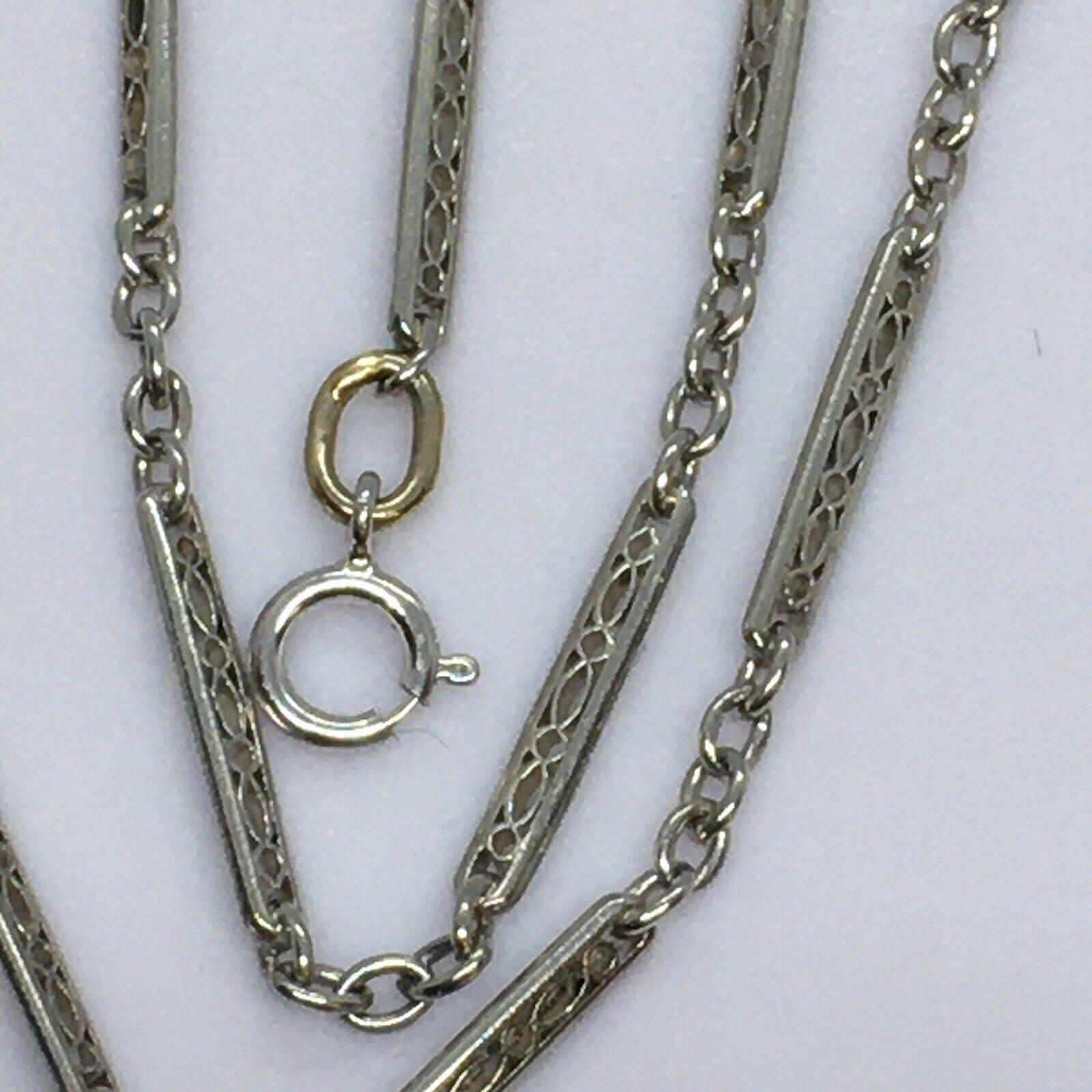 platinum fob chain for watch