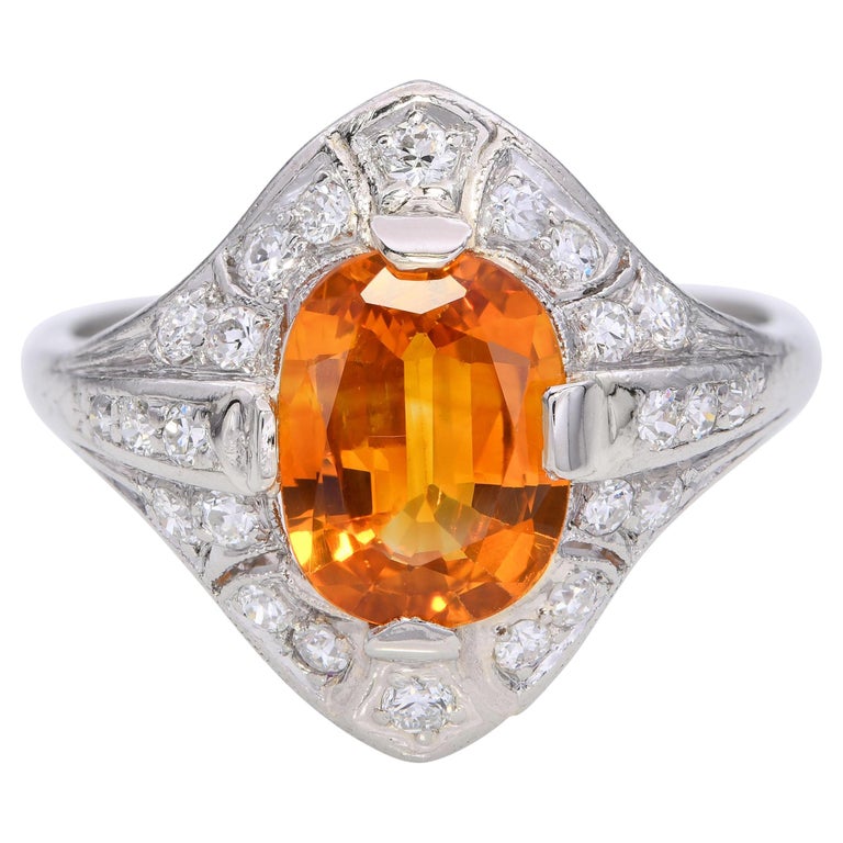 Vivid Orange Sapphire - 22 For Sale on 1stDibs display picture 2