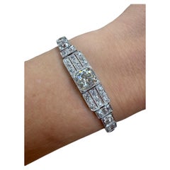 Art Deco Platinum and Diamond Bracelet