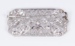 Art Deco Platinum and Diamond Brooch