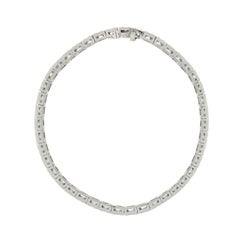 Art Deco Platinum and Diamond Line Bracelet 4ctw
