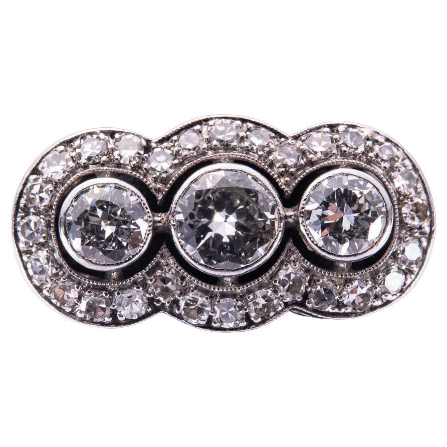 Art Deco Platinum and Diamond Ring, 1920s