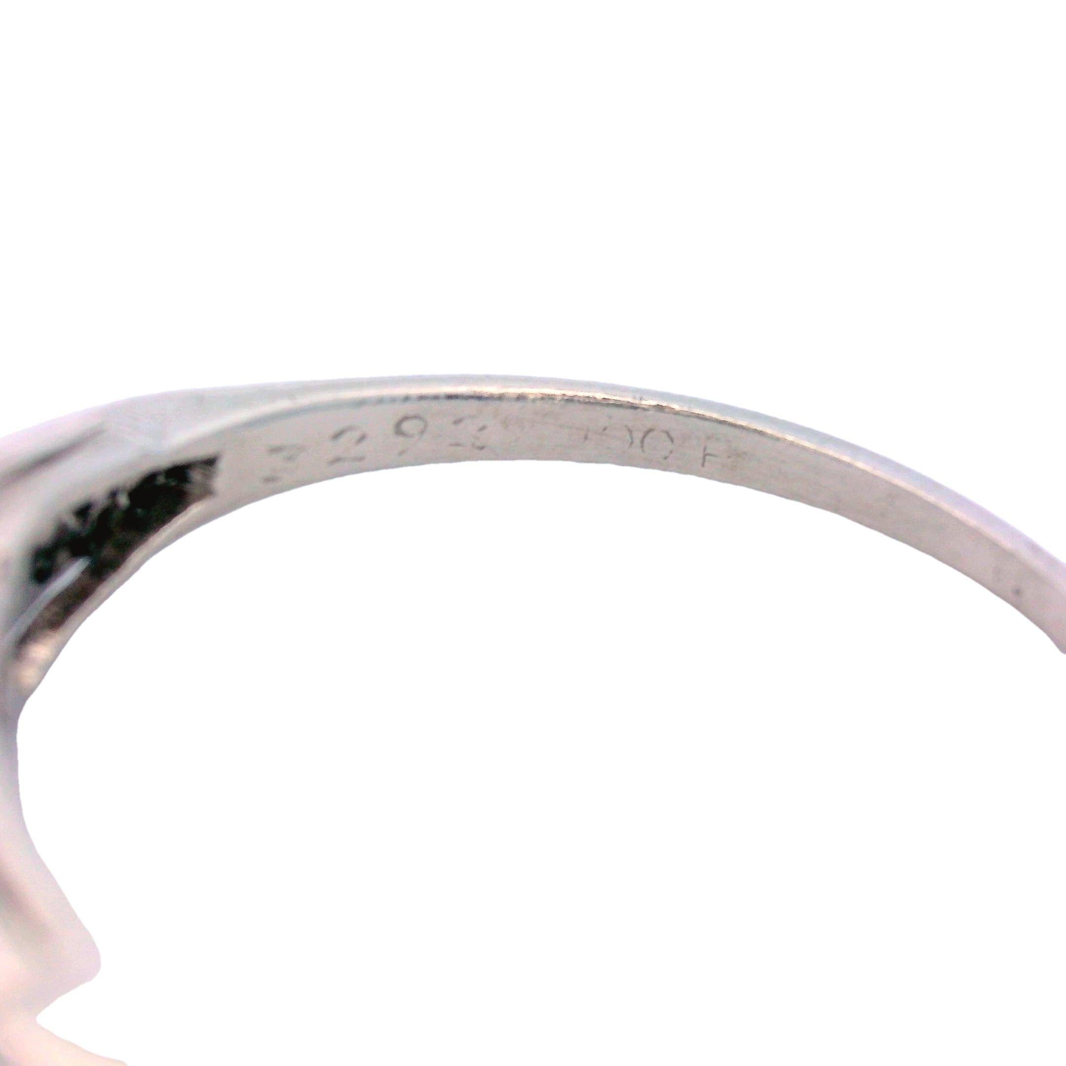 Bague de fiançailles Art déco en platine et diamant jaune fantaisie en vente 5