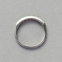 Art Deco Platinum and French Cut Diamond Band Ring