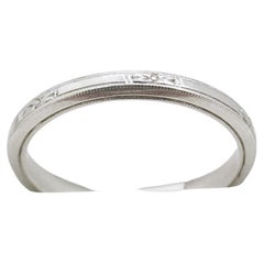 Vintage Art Deco Platinum Band