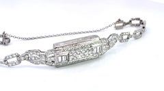 Art-Déco-Armband aus Platin, 2,00 Karat, um 1920, Länge 7,25