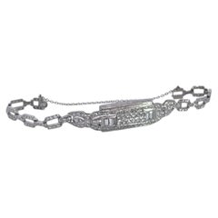 Art-Déco-Armband aus Platin, 2,00 Karat, um 1920, Länge 7,25