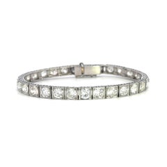 Bracciale Art Deco in platino con 10,69 carati di Diamonds Mine Cut